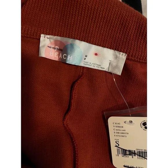 Free People FP Beach Lizzie Blazer Rust Romper One Piece Dress Size S NWT - Picture 8 of 8